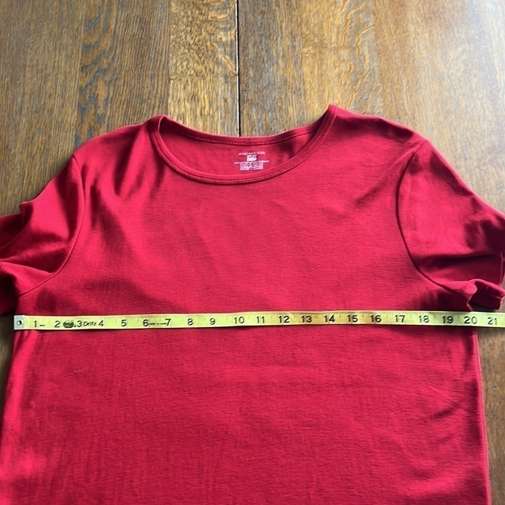 Jones New York sport crewneck T-shirt size XL short sleeves lightly ribbed - Picture 7 of 12